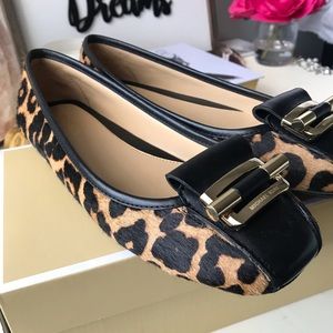 Michael Kors leopard flats, size 7